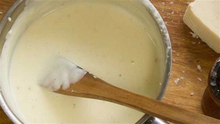 Salsa a la parmesana: receta paso a paso