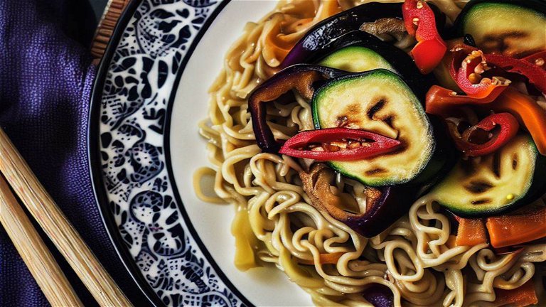 Tallarines con verduras al wok y salsa de soja: receta asiática paso a paso