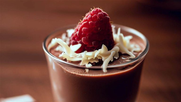 Mousse de chocolate con 3 ingredientes, receta paso a paso