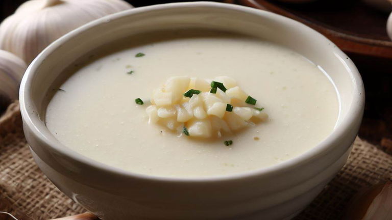 Receta de sopa de ajo blanco, cómo prepararla paso a paso