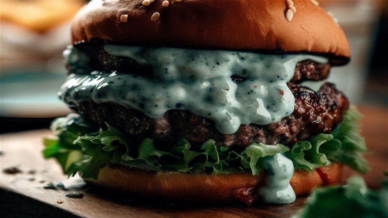 Hamburguesa de carne con queso azul, receta paso a paso