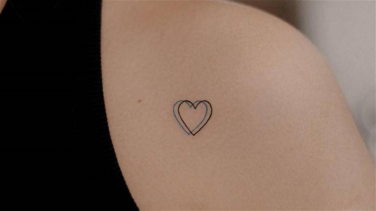 13 ideas de tatuajes de corazones simples y minimalistas