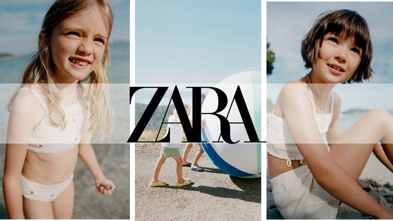 Crochet y diversión: Zara presenta la colección de baño infantil que es puro verano