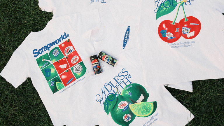 Pepsi x ScrapWorld: la colección que viste la rebeldía con sabor a cherry y lima