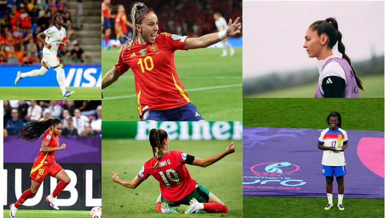 Quienes han sido las mejor peinadas de la UEFA Women's EURO 2025