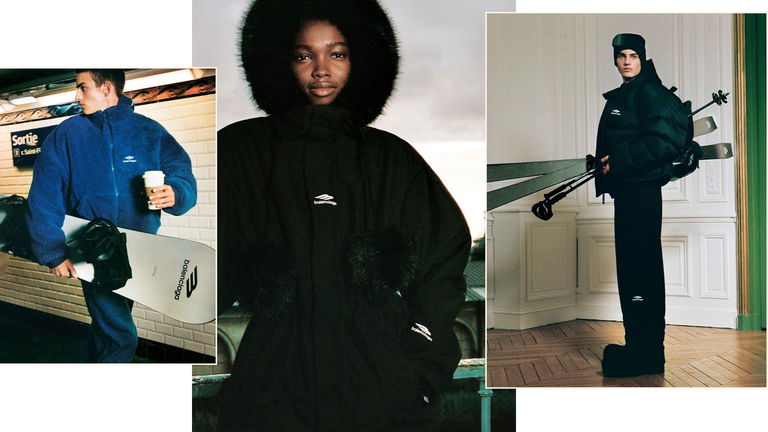 Alta moda en la nieve: Balenciaga presenta su colección de skiwear para 2025