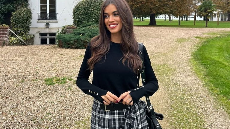 Rocío Camacho se une a la tendencia de los rombos y los cuadros con cinco looks de Zara ideales