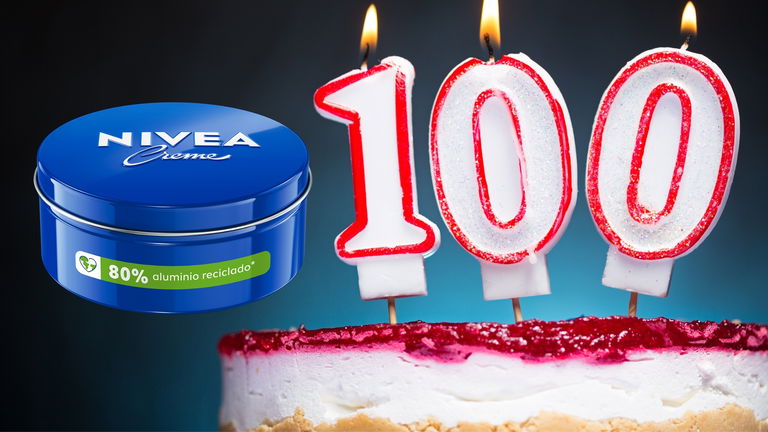 100 años de la mítica Nivea de lata azul